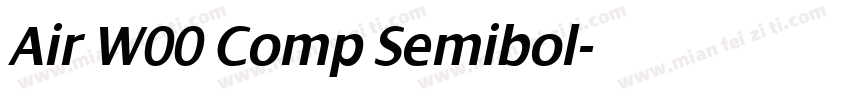 Air W00 Comp Semibol字体转换